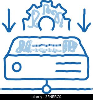 classification of machine learning doodle icon hand drawn illustration ...