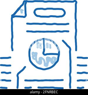 strategy policy doodle icon hand drawn illustration Stock Vector