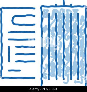 company policy doodle icon hand drawn illustration Stock Vector