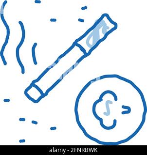 allergy to cigarette smoke allergy on cigarette smoke doodle icon hand drawn illustration Stock Vector  Image & Art