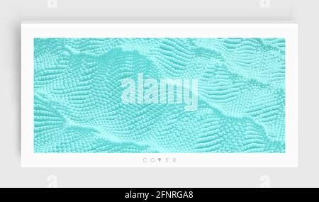 Abstact texture. Background with dynamic particles. 3d vector Illustration. Stock Vector