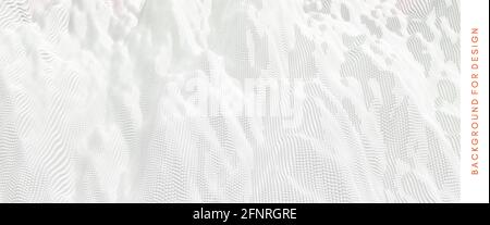 Abstact texture. Background with dynamic particles. 3d vector Illustration. Stock Vector