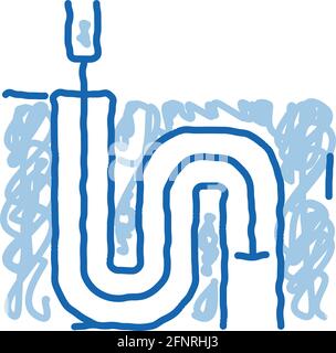 https://l450v.alamy.com/450v/2fnrhj3/drain-pipe-cleaning-equipment-doodle-icon-hand-drawn-illustration-2fnrhj3.jpg