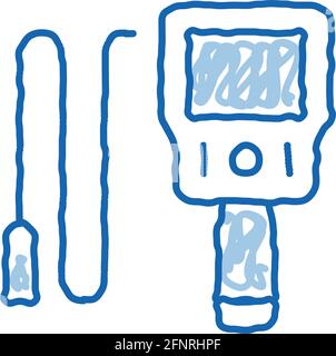 https://l450v.alamy.com/450v/2fnrhpf/drain-cleaning-electronic-device-doodle-icon-hand-drawn-illustration-2fnrhpf.jpg