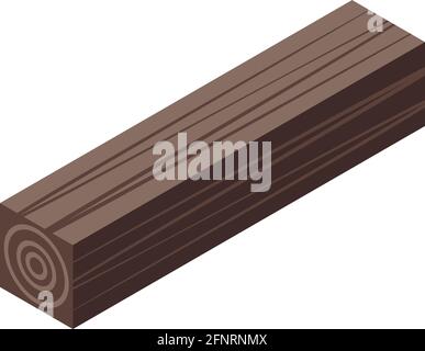 Plywood timber icon. Isometric of Plywood timber vector icon for web design isolated on white background Stock Vector