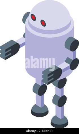 Malware robot icon. Isometric of Malware robot vector icon for web design isolated on white background Stock Vector