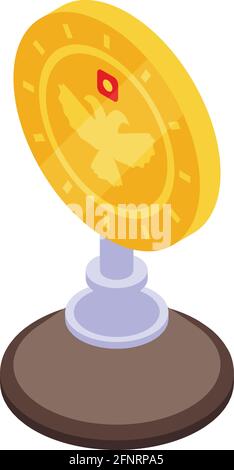 Winner award icon. Isometric of Winner award vector icon for web design isolated on white background Stock Vector