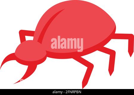 Malware bug icon. Isometric of Malware bug vector icon for web design isolated on white background Stock Vector