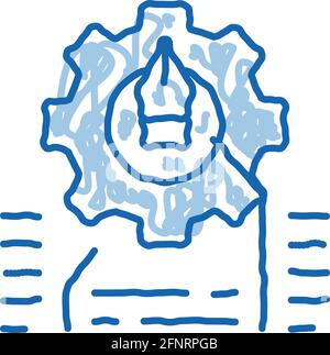 front end html code doodle icon hand drawn illustration Stock Vector ...