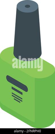 Polish gel icon. Isometric of Polish gel vector icon for web design isolated on white background Stock Vector