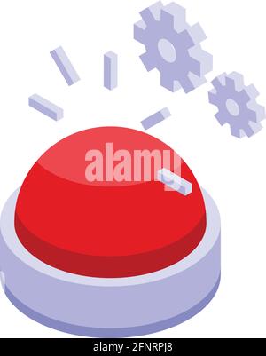 Flasher password protection icon. Isometric of Flasher password protection vector icon for web design isolated on white background Stock Vector