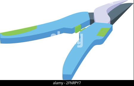 Secateurs instrument icon. Isometric of Secateurs instrument vector icon for web design isolated on white background Stock Vector