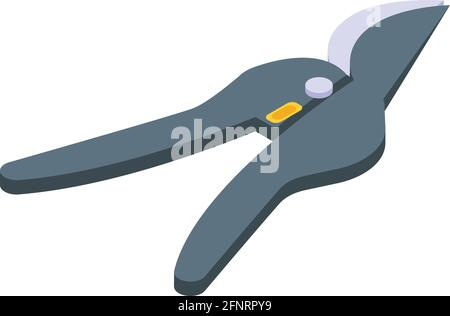 Pruning scissors icon. Isometric of Pruning scissors vector icon for web design isolated on white background Stock Vector