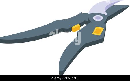 Garden scissors icon. Isometric of Garden scissors vector icon for web design isolated on white background Stock Vector