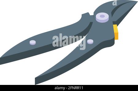 Secateurs tool icon. Isometric of Secateurs tool vector icon for web design isolated on white background Stock Vector