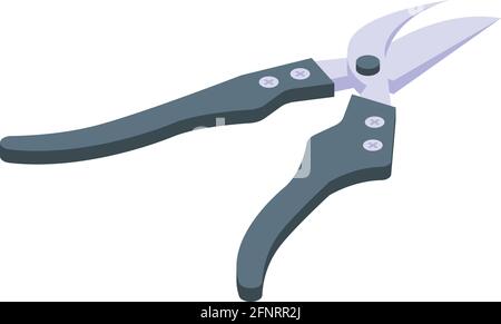 Yard scissors icon. Isometric of Yard scissors vector icon for web design isolated on white background Stock Vector