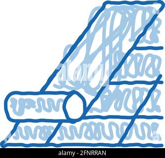 roof bitumen shingle icon vector outline illustration Stock Vector ...