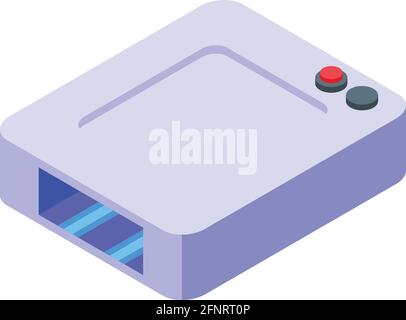 UV lamp device icon. Isometric of UV lamp device vector icon for web design isolated on white background Stock Vector