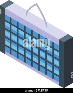 UV lamp wall icon. Isometric of UV lamp wall vector icon for web design isolated on white background Stock Vector