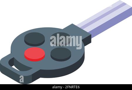 Smart car key icon. Isometric of Smart car key vector icon for web design isolated on white background Stock Vector