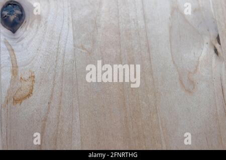 wooden grain in light hardwood cutting board Stock Photo
