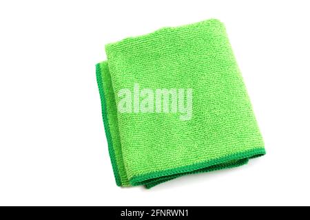 Dust remover micro fiber fabric isolate on white background Stock Photo