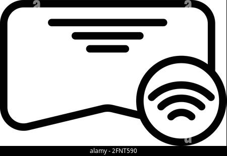 Internet goggles icon. Outline Internet goggles vector icon for web design isolated on white background Stock Vector