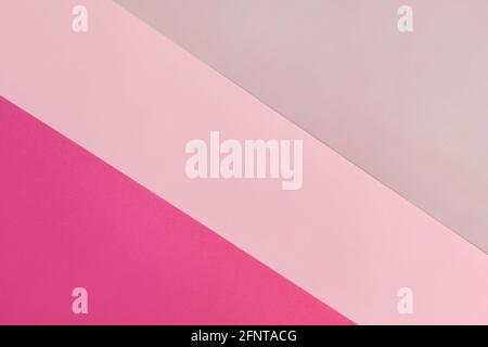Abstract geometric paper background in pink Stock Photo