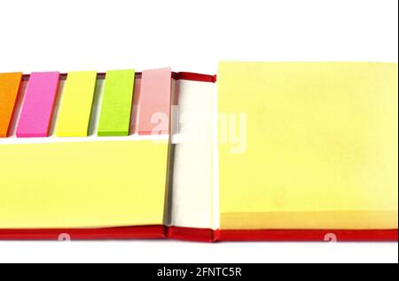 Stickers on a white background. Colored pieces of paper. Stock Photo