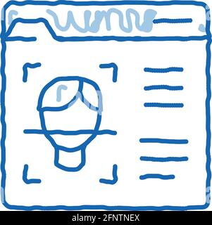 deepfake online scanner icon vector outline illustration Stock Vector ...