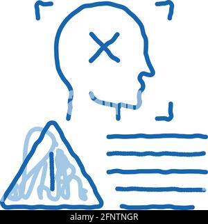 deepfake human profile icon vector outline illustration Stock Vector ...