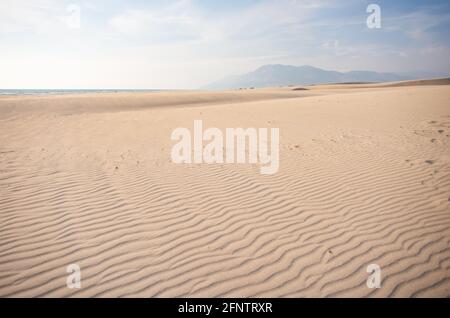 Desert Background Landscape with sand waves Stock Photo