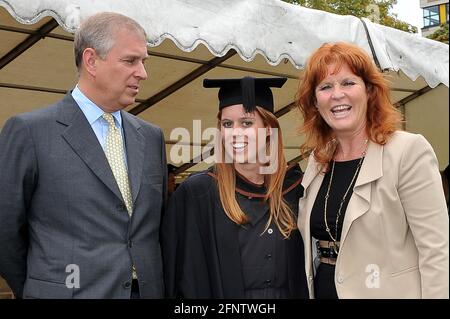 File photo dated 09 09 11 of the Duke York left and Sarah