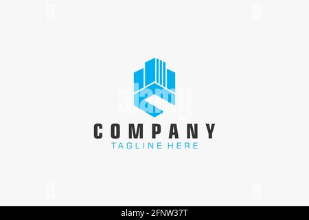 Abstract Initial Letter C Logo. Usable for Business, Technology and Branding Logos. Flat Vector Logo Design Template. Stock Vector