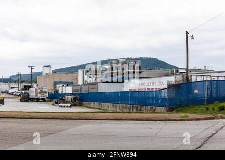 CHATTANOOGA, TN, USA-8 MAY 2021: Koch Poultry Co., Cappella St. Stock Photo