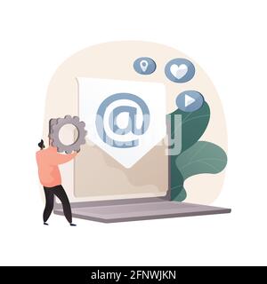Marketing automation system abstract concept vector illustration. Stock Vector
