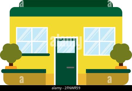 Isolated shop building icon Store structure Vector Stock Vector