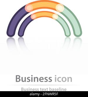 Originally created business icon for creative design tasks Stock Vector