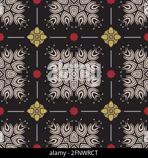 Ornament pattern vector tile for multipurpose use in design Stock Vector