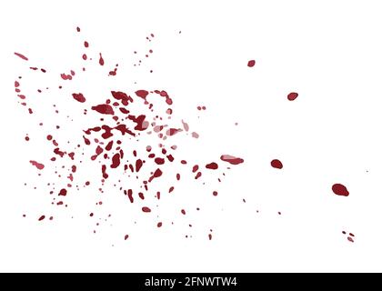 Red watercolor texture splashes and spatters vecto Stock Vector
