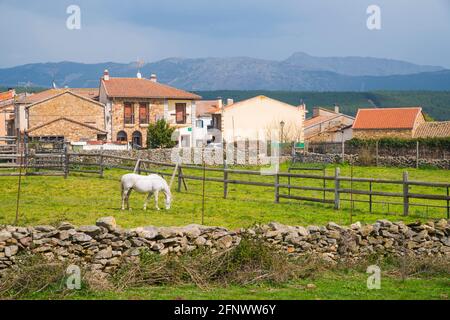 Overview. Gandullas, Madrid province, Spain. Stock Photo