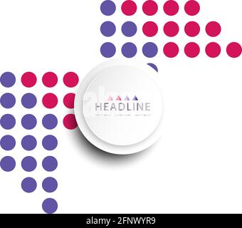 Brochure header colorful layout background template design Stock Vector