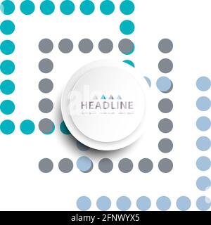 Brochure header colorful layout background template design Stock Vector