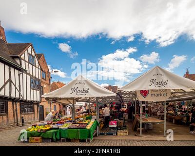 Shambles Market, York, UK. Stock Photo