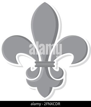 Isolated fleur de lis icon Vintage heraldic emblem Vector Stock Vector