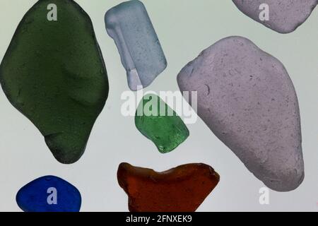 sea glass banff beach scotland abstract Stock Photo