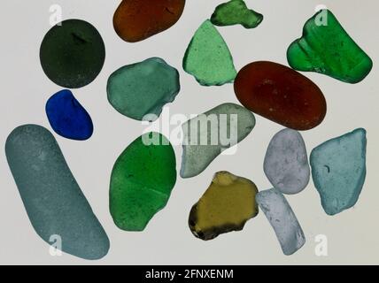 sea glass banff beach scotland abstract Stock Photo