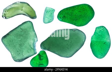 sea glass banff beach scotland abstract Stock Photo