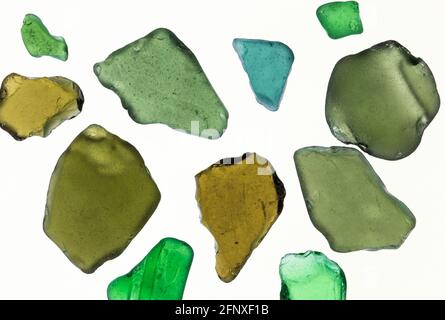 sea glass banff beach scotland abstract Stock Photo