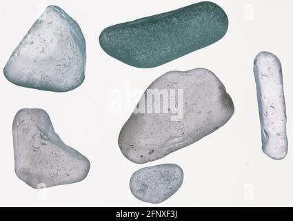 sea glass banff beach scotland abstract Stock Photo